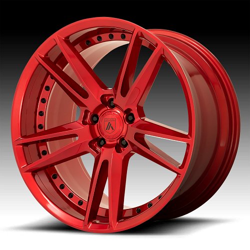 Asanti Black Label ABL33 Reign Candy Red Custom Wheels 1